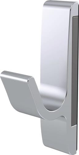 Hermeta - Magnet-Mantelhaken 0150 einfach Ausladung 40 mm Aluminium silberfarbig eloxiert Höhe 85 mm