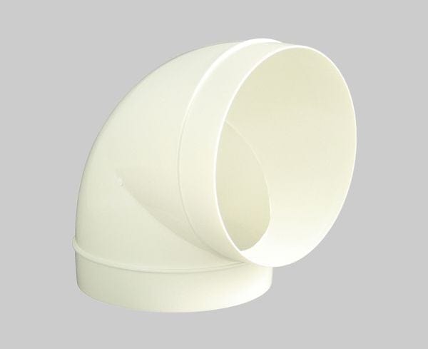 Bogen 90° rund für Rohr 150 mm ø, weiß Lüftungsrohre - Marley
