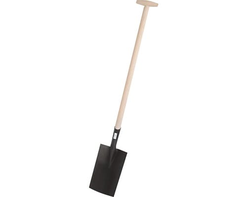 Freund Victoria - Freund Gärtnerspaten schwarz Holz-T-Stiel Spaten Bauspaten Flachspaten