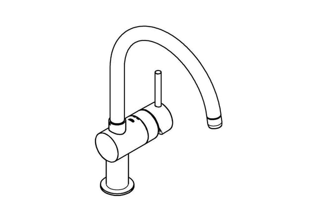 GROHE Minta Einhand-Spültischbatterie, C-Auslauf, 32917AL0