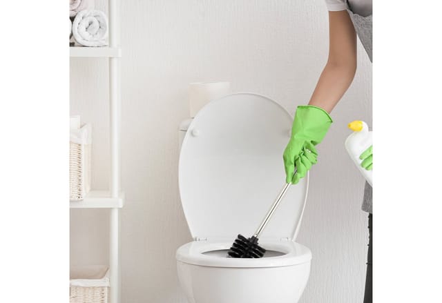Relaxdays - Ersatzbürstenkopf für Klobürste, 9er Set, Ersatz wc Bürstenkopf, Kunststoff, 12 mm Gewinde, d: 8 cm, schwarz