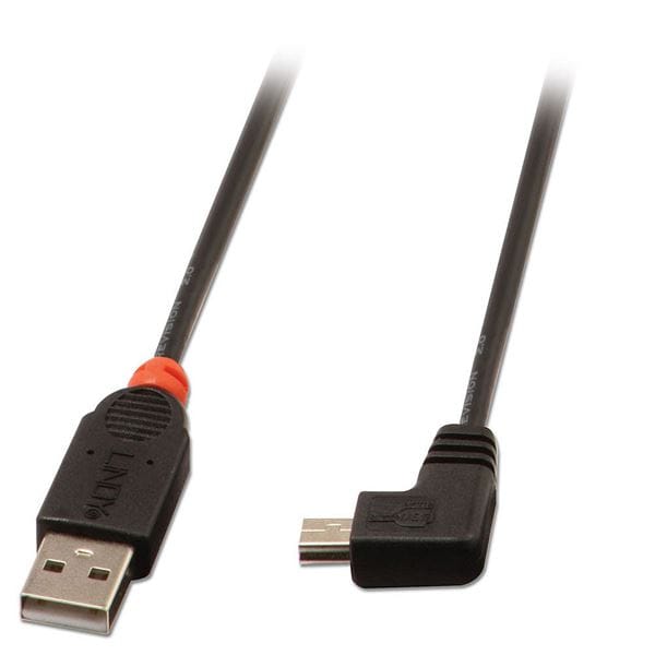Lindy - USB-Kabel usb 2.0 usb-a Stecker, USB-Mini-B Stecker 0.50 m Schwarz 31970
