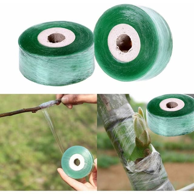 Werkzeugset für Gärtner, 5 cm x 100 m, dehnbar, biologisch abbaubar, selbstklebend, Reparaturband für Obstpflanzen, Gartenschere, Pfropfband für