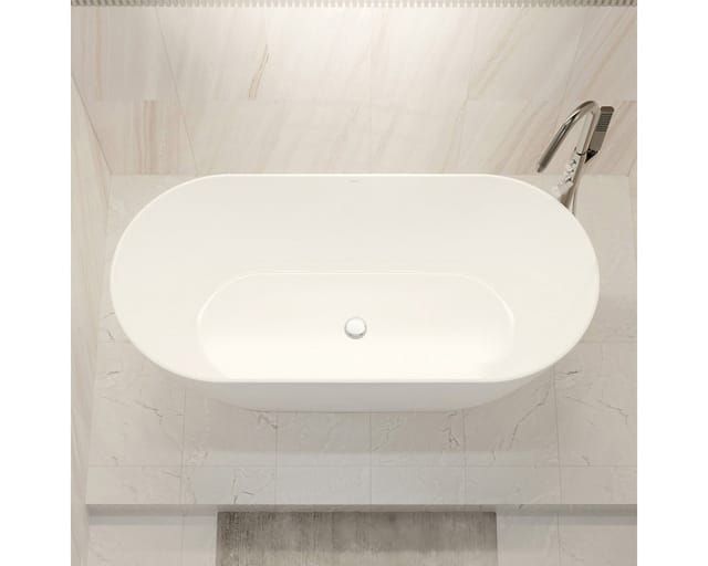 Bernstein - Freistehende Badewanne jazz plus 2.0 Acryl Weiß glänzend 168x80x59 cm