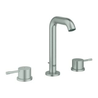Essence - Waschtischarmatur mit Ablaufgarnitur, 3-Loch-Montage, Supersteel 20296DC1 - Grohe