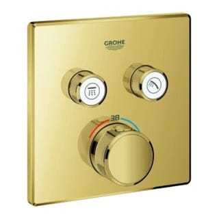 Grohe Grohtherm SmartControl - Unterputz-Thermostatarmatur, für 2 Verbraucher, Cool Sunrise 29124GL0