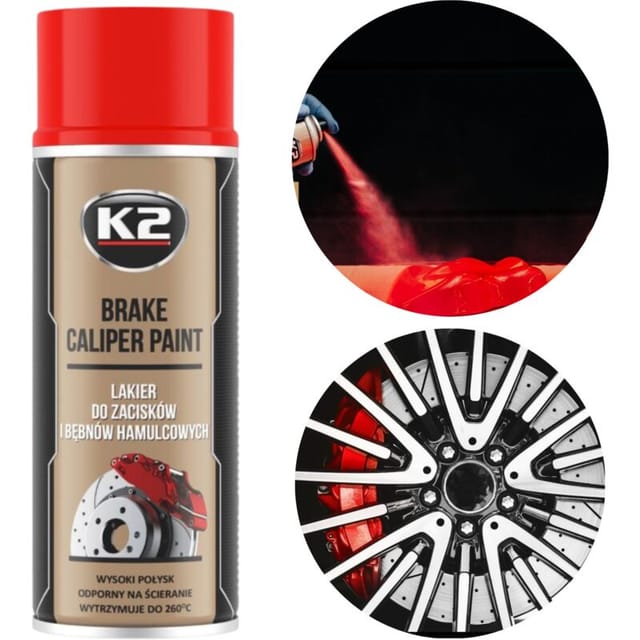Lakier Bremssattelspray - czerwony 400ml - K2