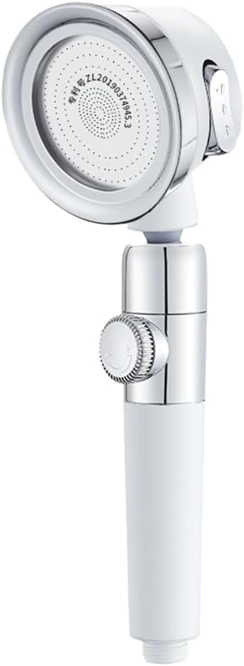 Tonchean - Handbrause mit Wasserenthärter, Hochdruck-Duschkopf mit 3 Sprüheinstellungen, wassersparender Drucksprüh-Duschkopf