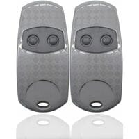 Came Top 432ee Universal-fernbedienung Für Garagentore, 2er-pack 433 Handfernbedienung, Kompatibel Mit Top432na/432/432ev/432a/432m/432s T432/433 Garagentorfernbedienungen, 92 Mhz (siber)