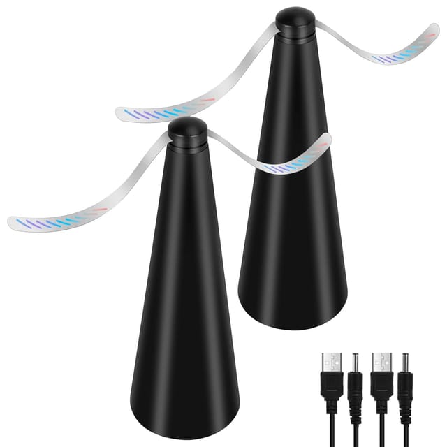 Ymyny - Crediri 2er-pack Fliegenabwehr-ventilator, Chemikalienfreier Mückenschutz, Hält Fliegen Und Insekten Von Lebensmitteln Fern, Für Camping, Esszimmer, Garten