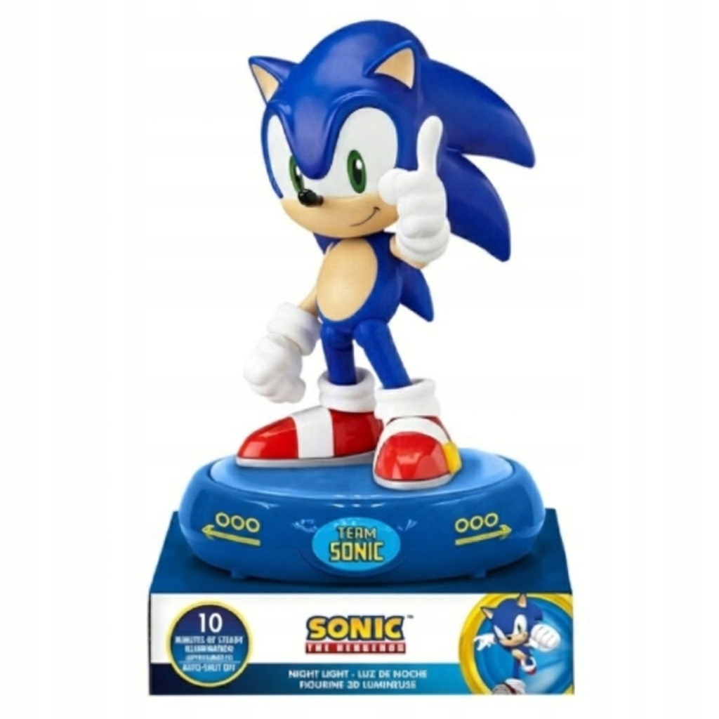Sonic 3d Led-lampenfigur Für Ein Kinderzimmer