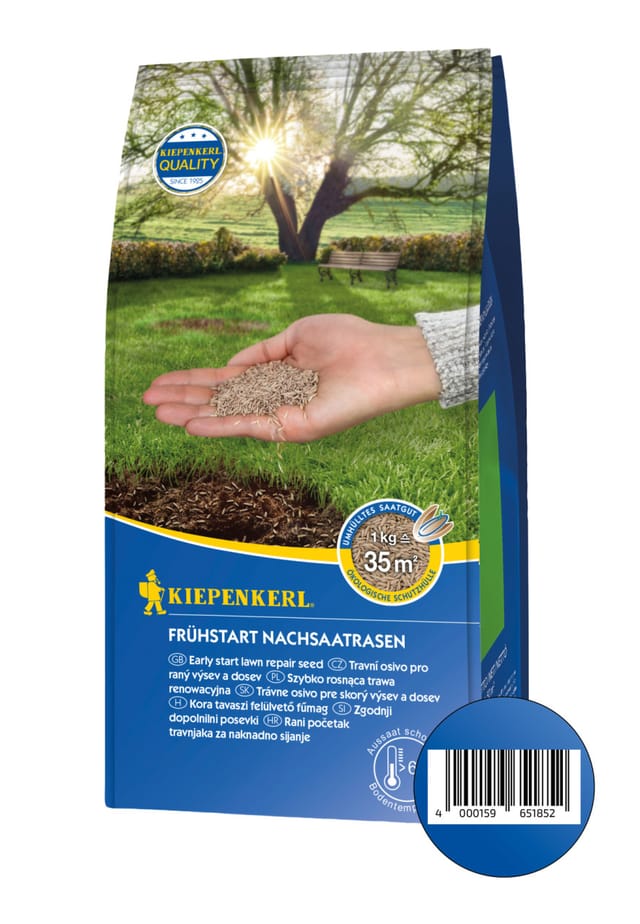 FP - Kiepenkerl Rasensamen Frühstart Nachsaatrasen 1 kg, für 35 m² Rasensamen