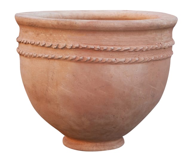 Biscottini - Schale Terrakotta-Vase aus der Sahara-Wüste
