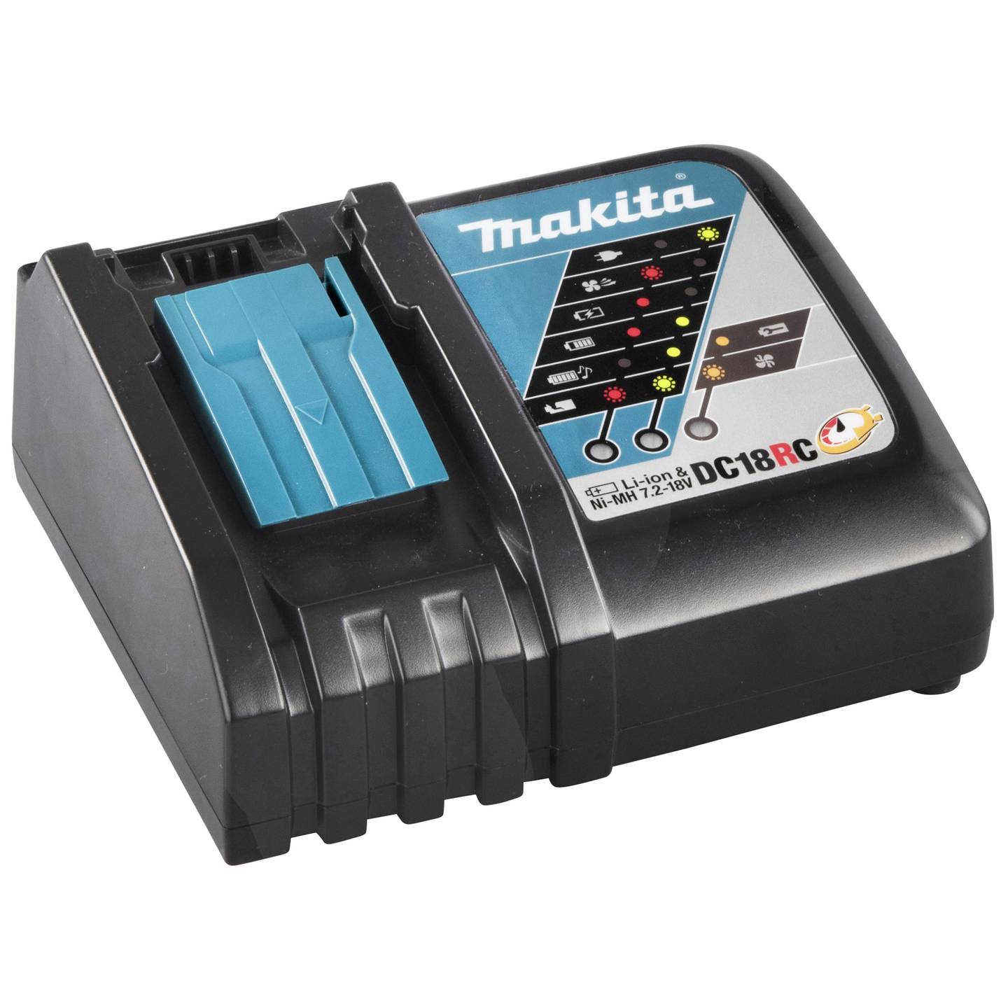[neuwertig] B-ware Makita Akkupack-ladegerät Dc18rc Schnellladegerät 18v Liion 230v 1 Kanal 0.9kg