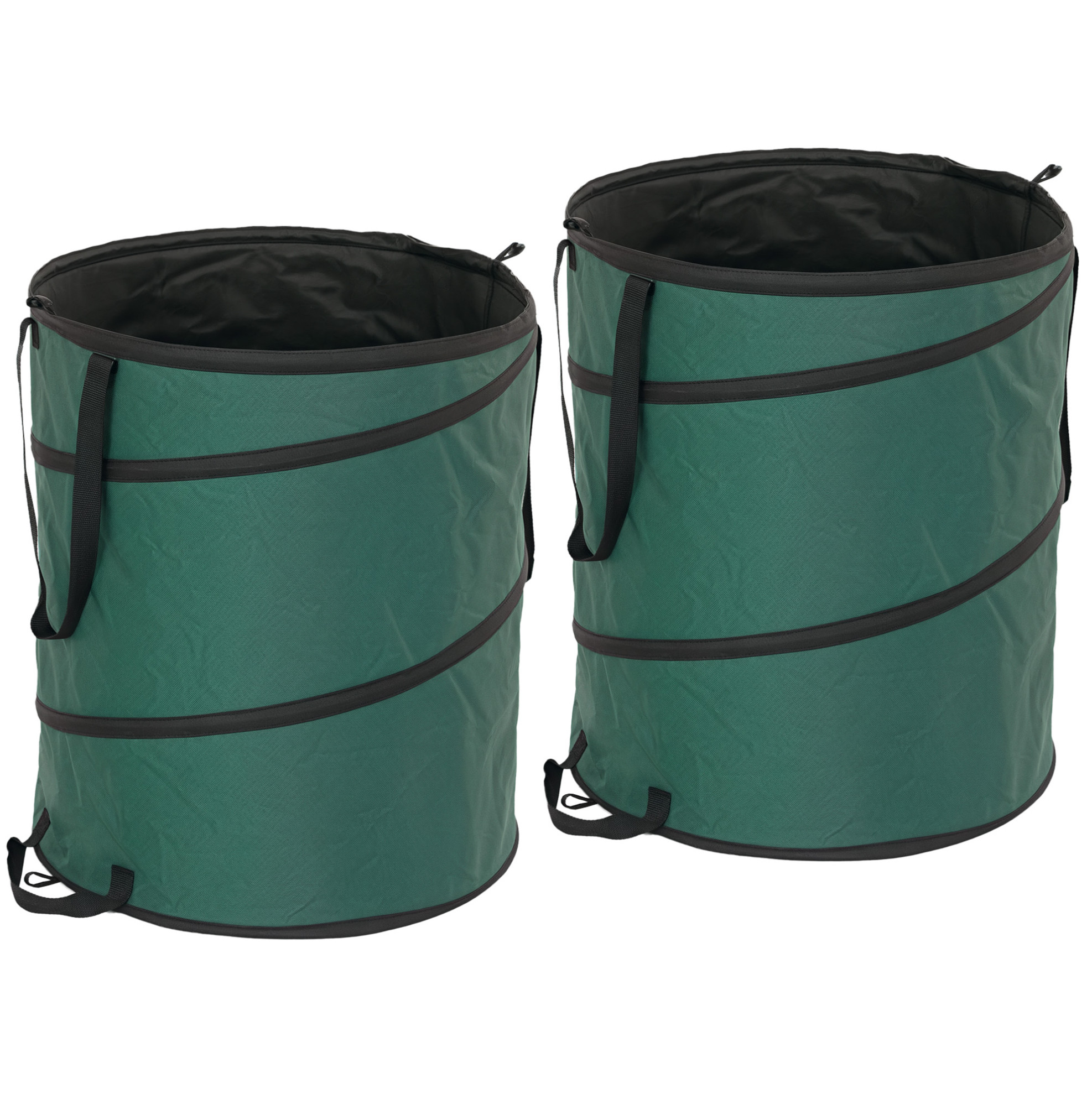 Meubliv 2er-set Gartensäcke 160 L 55 X 65 Cm Grün – Freistehend, Ohne Einsatz