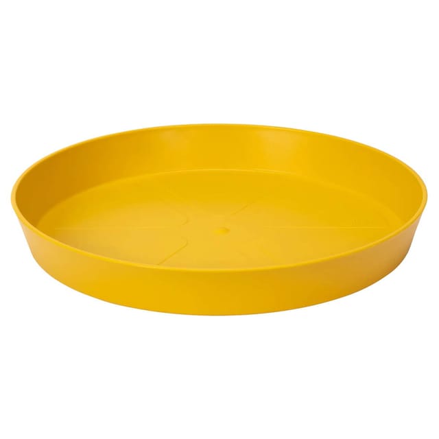 Elho - Loft Untersetzer Ockergelb ø 28 cm rund - Kunststoff