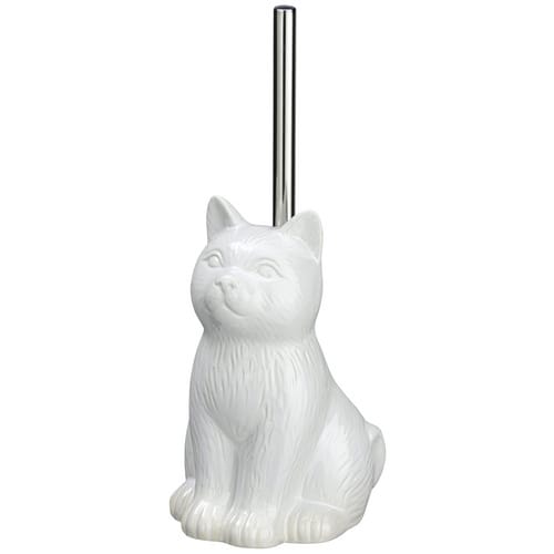 WC-Garnitur Cat Weiß Keramik, Weiß, Keramik weiß - weiß - Wenko