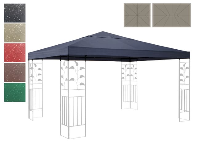 Ersatzdach für Pavillon 3x3m Grün Ersatzbezug Pavillondach