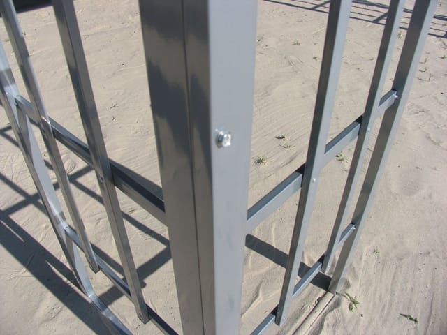 Rank Anbau 3x4m Anthrazit mit 3 Seitenteilen