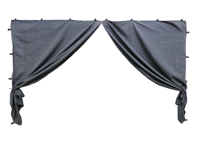 Quick-star - 2 Seitenteile mit rv 300x195cm Anthrazit für Rank Pavillon 3x3m Seitenwand ral 7012
