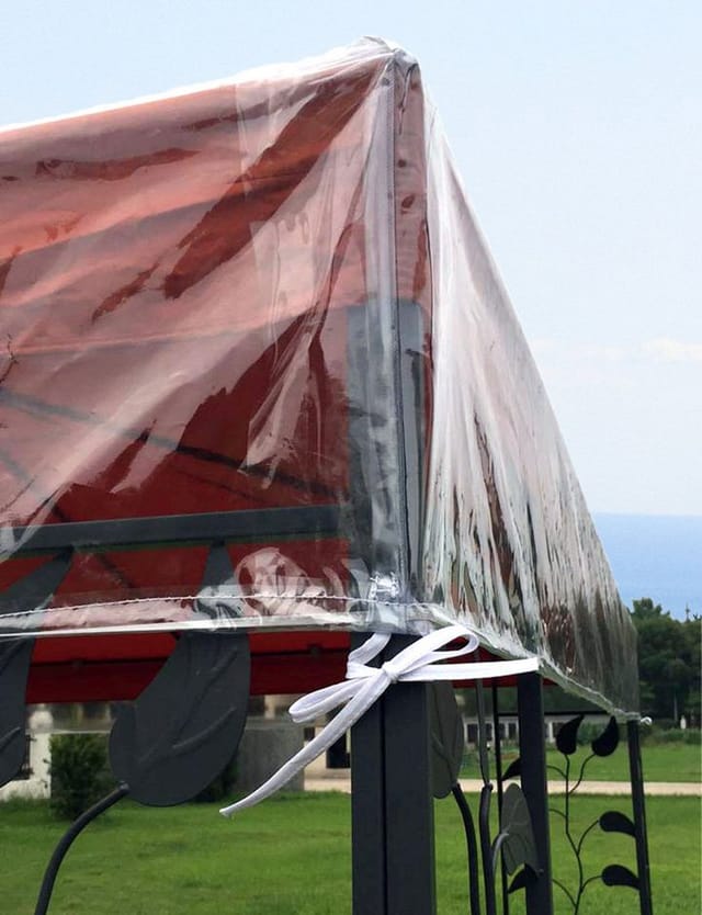 Quick-star - Pavillon Schutzhaube 3x3m für Doppeldach Wasserdicht Transparent