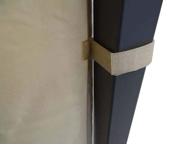 Quick-star - 2 Seitenteile mit pe Fenster 300x197cm für Pavillon 3x3m Seitenwand Sand