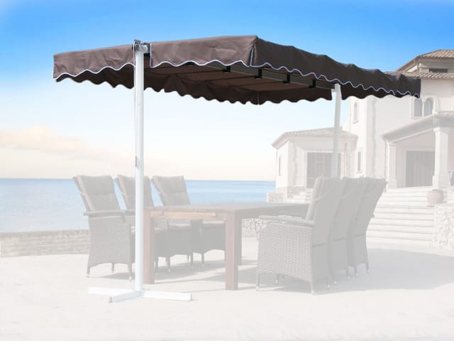 Ersatzdach Standmarkise Dubai 375 x 225 cm Markise Taupe / Beigegrau RAL 7006