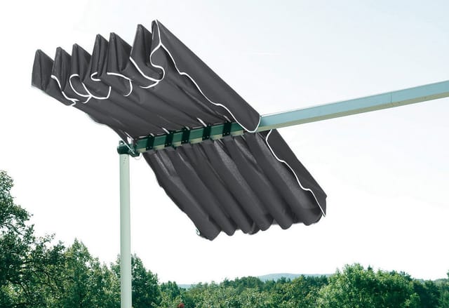 Ersatzdach Standmarkise Dubai Markise Grau 375 x 225 cm