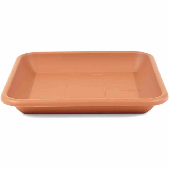 Untersetzer 28 x 28 cm, terracotta zu Topf Quadro 33 x 33 cm