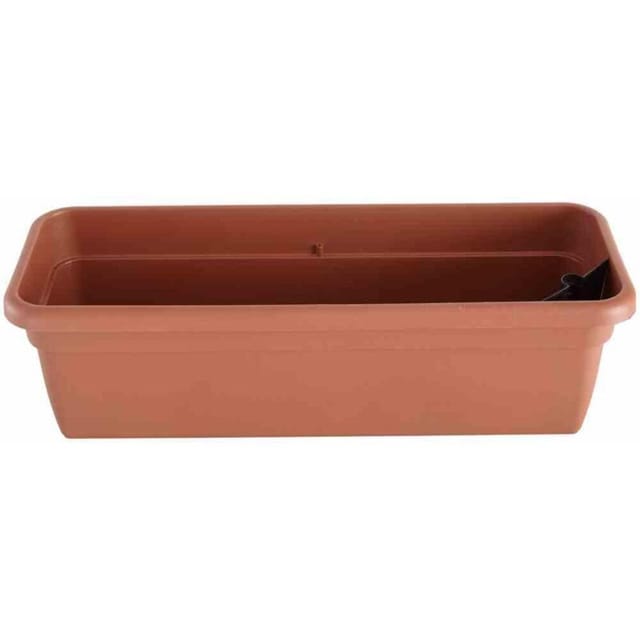 Siena Garden - Bewässerungskasten 80 x 21,6 x 17,5 cm, terracotta mit Einsatz und Wasserstandsanzeiger