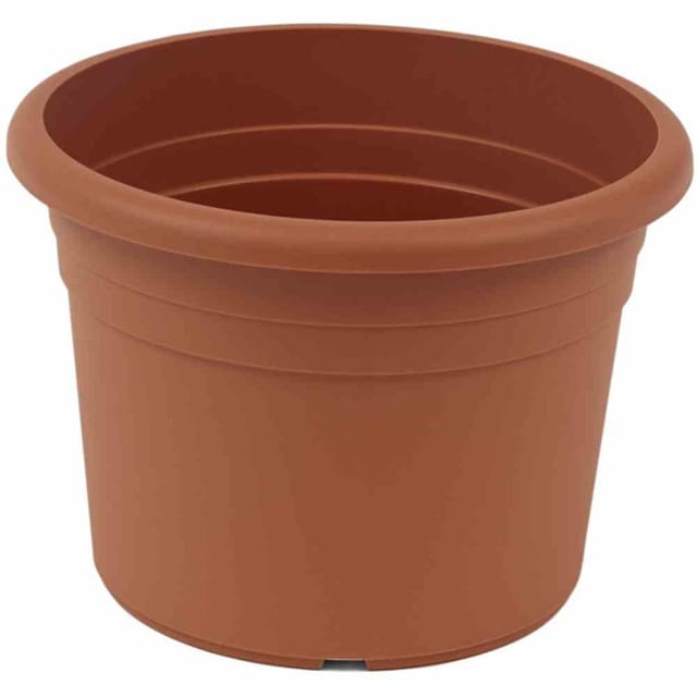 Siena Garden - Topf cilindro ø 35 x 24,6 cm, terracotta Rundes Kunststoffgefäß mit Bodenlöchern
