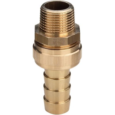 Viega Standrohrverschraubung 104498 R 1/2 x 1/2" x G 3/4, Messing, konisch dichtend