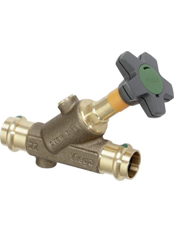 Viega - Schrägsitzventil mit sc Easytop 2237.5 in 22mm Rotguss