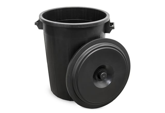 Universaltonne mit Deckel - 100 Liter - Mülleimer Mülltonne Abfalleimer Regentonne Tonne