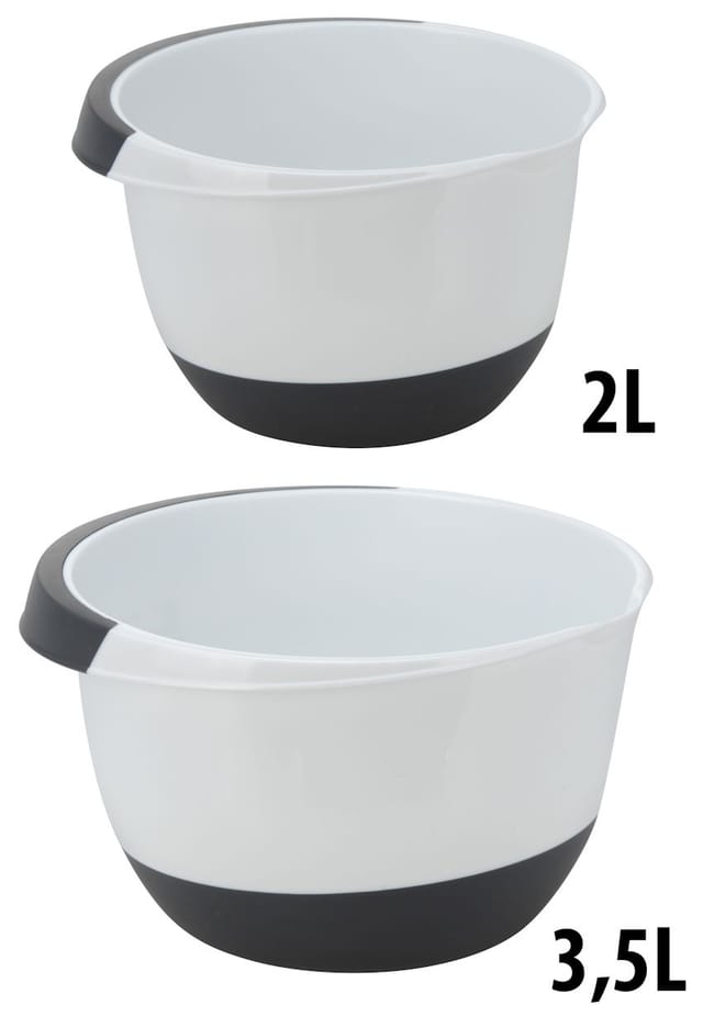 Rührschüssel Set - 3,5 + 2 Liter - Schüssel Salatschüssel Kochschüssel Schüsseln