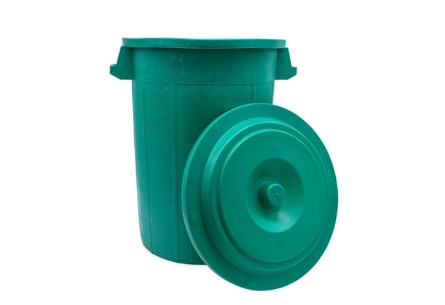 Universaltonne mit Deckel grün - 70 Liter - Mülltonne Abfalleimer Regentonne Tonne