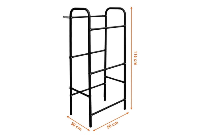 Metall Kastenständer schwarz für 3 Kisten - 116 x 50 cm - Getränkekisten Regal