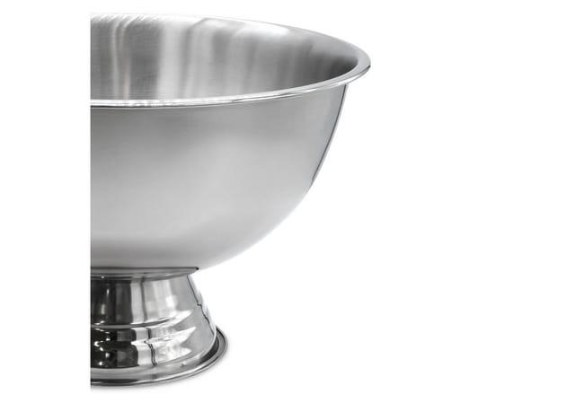 Edelstahl Champagnerschale poliert - 40 cm - Klassische Sekt- und Getränke-Kühlschale