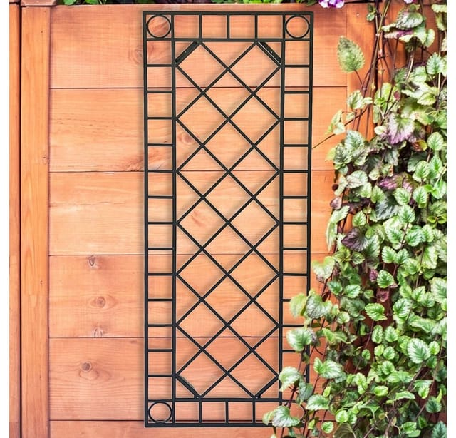 Harms - Außen Wand Dekor Gitter Garten Dekoration Terrasse Rankgitter Spalier schwarz