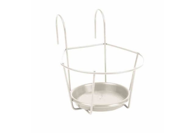 Blumentopfhalter weiß ø 16 cm zum Einhängen