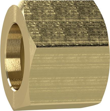 FP - berwurfmutter Messing 6-kant G3/8 für Tülle lw 4/6/9mm riegler