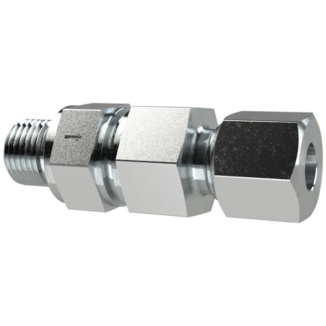 Riegler - Rückschlagvent., G1/8a., Rohr-AØ 6mm, pn max. 250, Stahl verzinkt