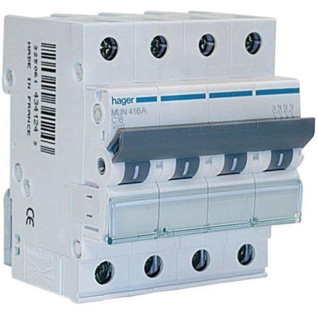 MUN440A Leistungsschalter 4P 40A Kurve-C 6kA - Hager
