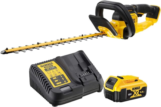 18V xr Li-Ion Akku-Heckenschere mit 55 cm langem Messer (1x5,0 Ah) Dewalt DCMHT563P1