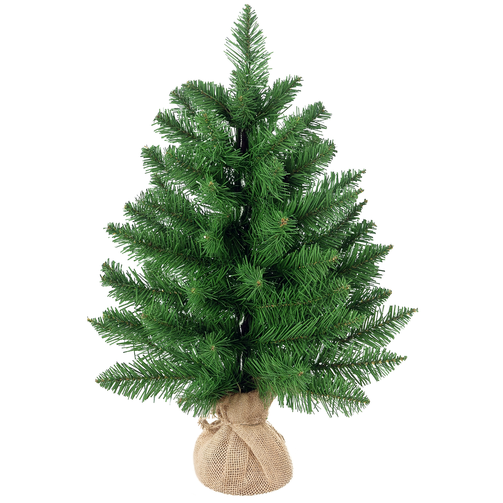 Miniatur-weihnachtsbaum Mit Kunstschnee, 60 Cm Hoch, Mit Zementsockel, Mehrfarbig