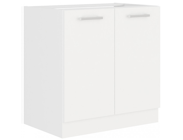 Küchen Preisbombe - eko White Spülenschrank 80 Weiss matt Küchenzeile Küchenblock Küche Einbauküche