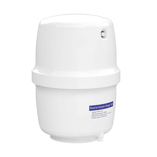 Naturewater 3 G Wassertank (11,35 L) für Umkehrosmose Wasser, Container lebensmittelecht, Vorratsbehälter mit Membran aus Butylkautschuk
