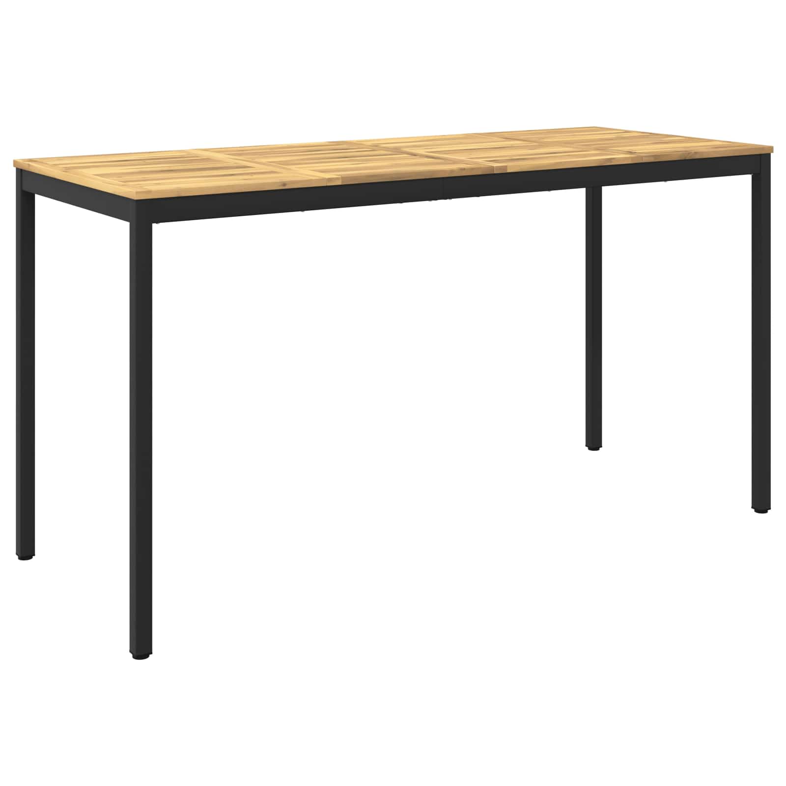Gartenbar-tisch Weiß Und Schwarz 196 X 80,5 X 105 Cm Vidaxl
