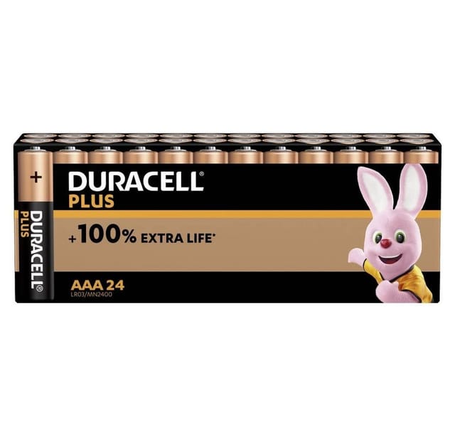 Duracell - Plus Power Micro (AAA)-Batterie Alkali-Mangan 1.5 v 24 St.