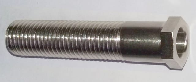TG Hohlschraube Schraube für Siebkorbventile M 12 x 1,5 mm x 54 mm vernickelt - Länge 54 mm